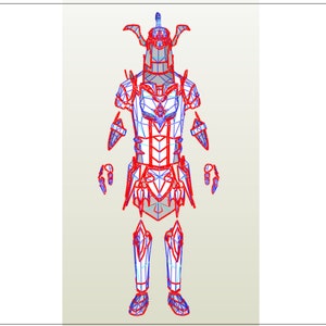 Black Luster soldier pepakura eva foam templates