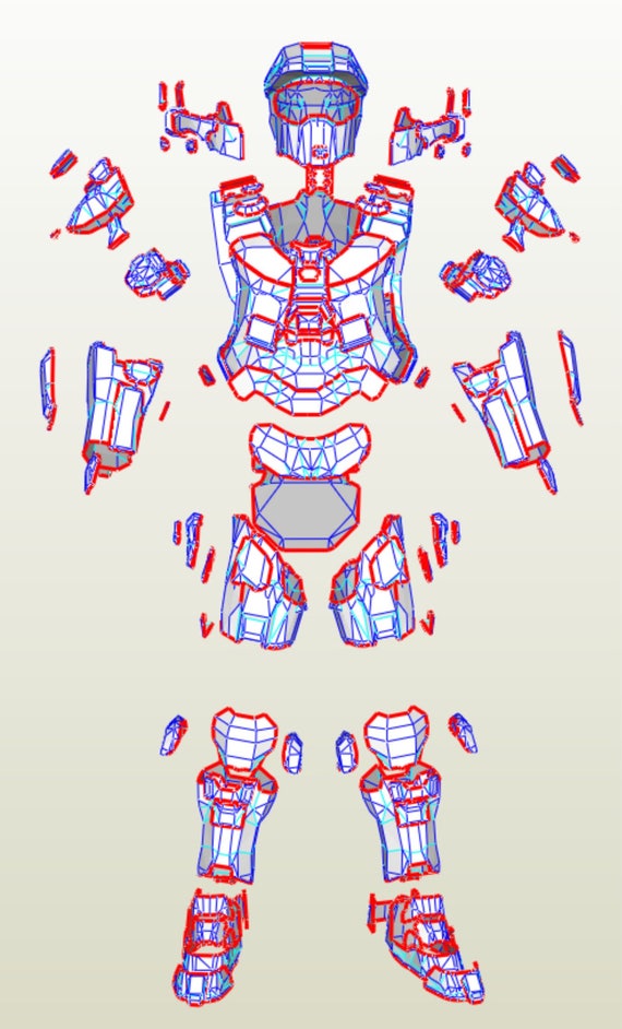 halo master chief armor blueprints