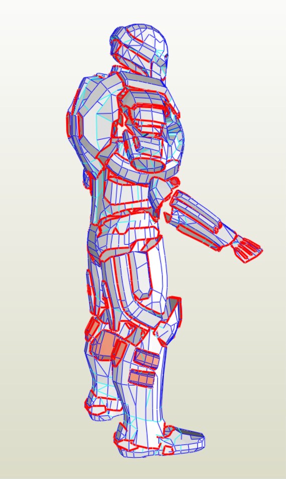 Mark 17 Heartbreaker Pepakura Templates Eva Foam Build Etsy