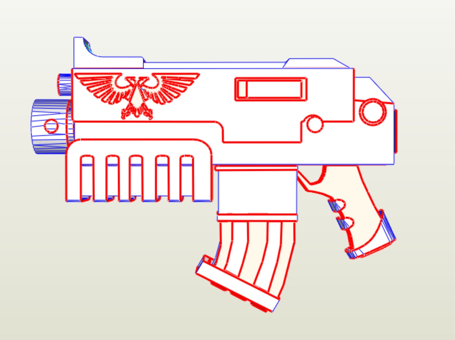 Bolter Gun Pepakura Eva Foam Build Templates Etsy Israel