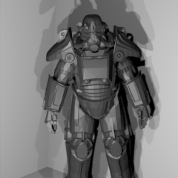 T 45 Power Armor Suit Replica Patterns To Build Your Own For Etsy