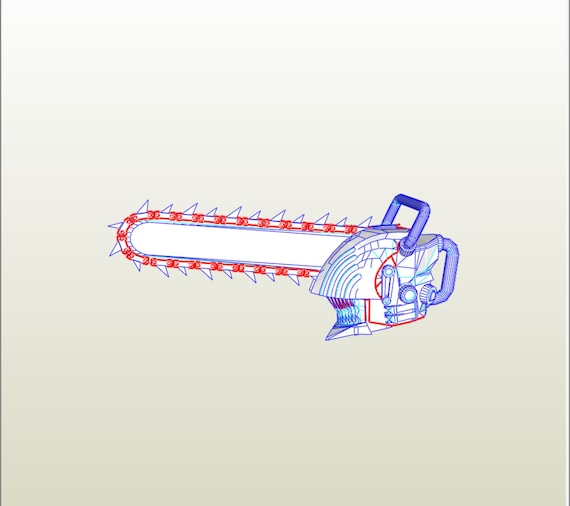 Chainsaw Man Costume Pepakura Paper Templates Etsy