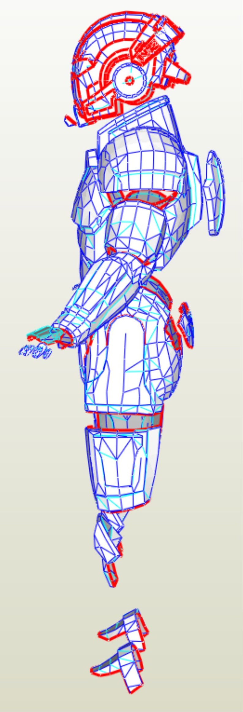 EVA Foam Mass Effect N7 male armor suit templates to build Etsy