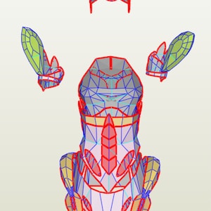 KOS-MOS Xenosaga Episode I pepakura EVA Foam templates