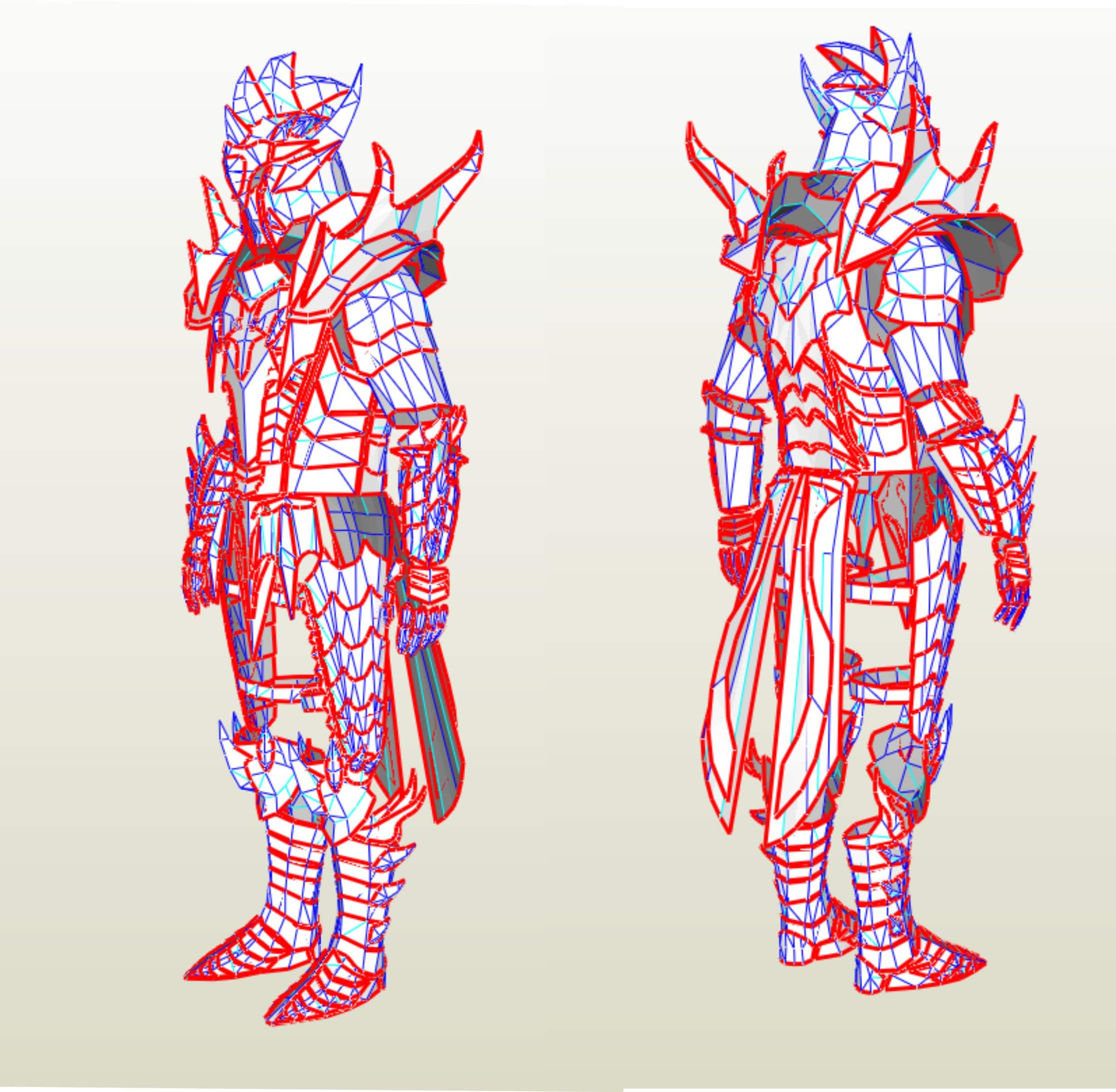 Dreadking Body Armor EVA Foam Pepakura Templates - Etsy