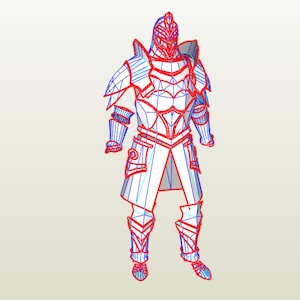 Fume knight  body armor eva foam pepakura templates