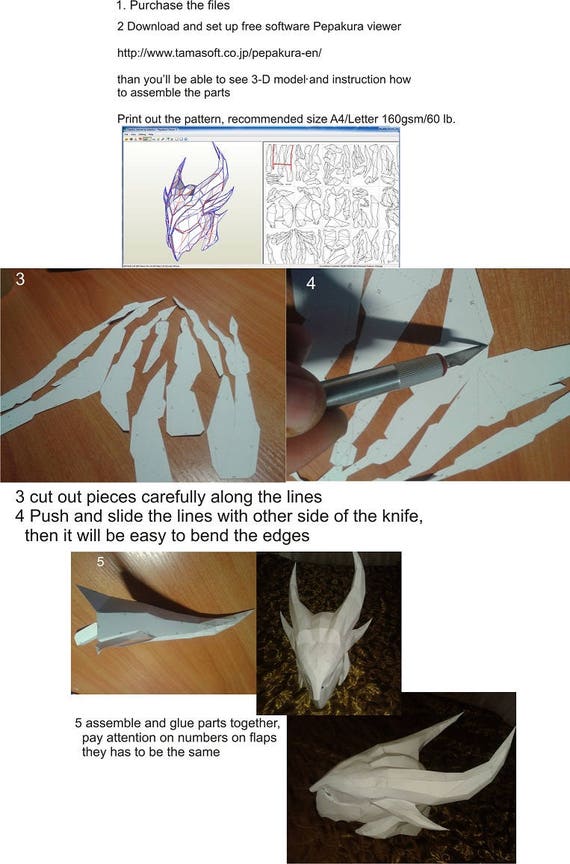 Diablos Beta Female Armor DIY Cosplay Pepakura Template 