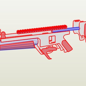 Grenade launcher EVA Foam templates