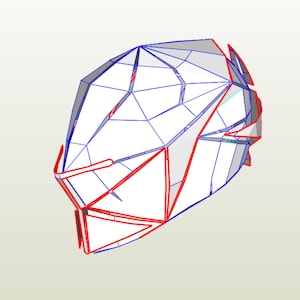 DestinySplised nanomania helmet pepakura EVA Foam templates