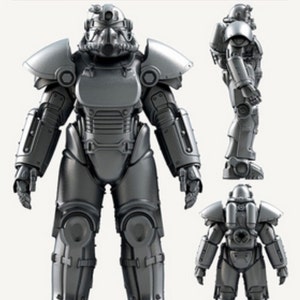 T-51B Power Armor Cosplay: EVA Foam Templates (Paper Set)
