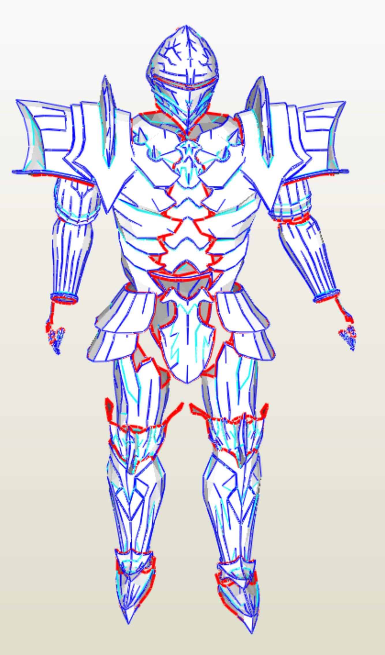 Berserker armor suit cosplay pepakura paper templates -  Portugal