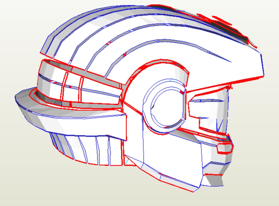 EVA Foam templates for Halo grenadier helmet Etsy