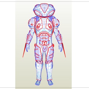 EVA FoamBlackManta costume pepakura templates