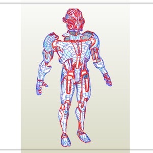 UltronPrime body armor pepakura EVA Foam templates