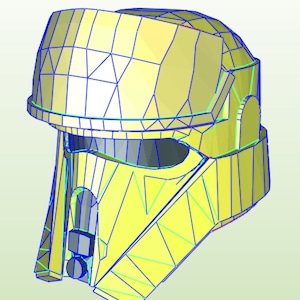 Rogue one Shore trooper helmet pepakura template