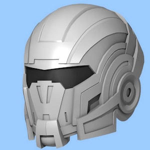 N7 Helmet wearable replica, pepakura blueprints for EVA Foam build
