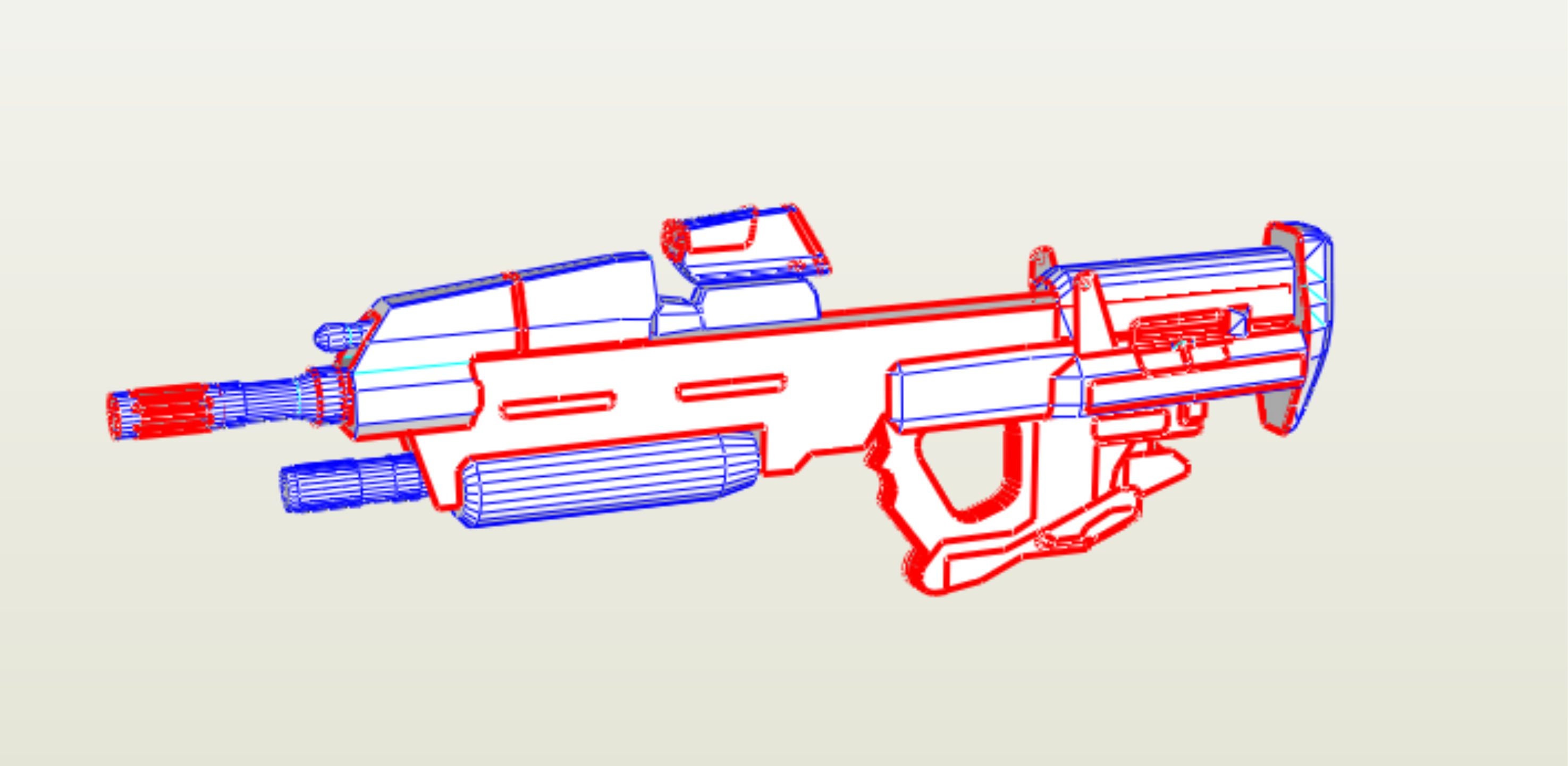 MA 37 assault rifle pepakura eva foam templates Etsy