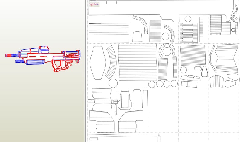 MA 37 Assault Rifle Replica Eva Foam Templates - Etsy