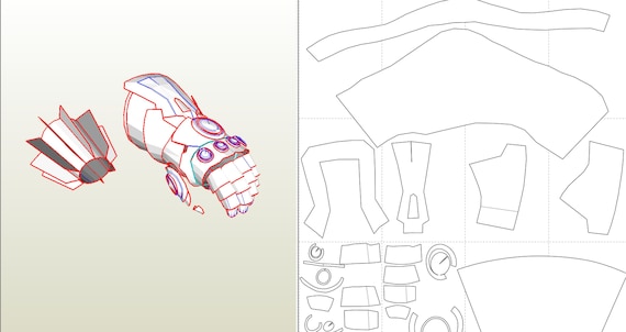 The Infinity Gauntlet Eva Foam Templates - Etsy Israel