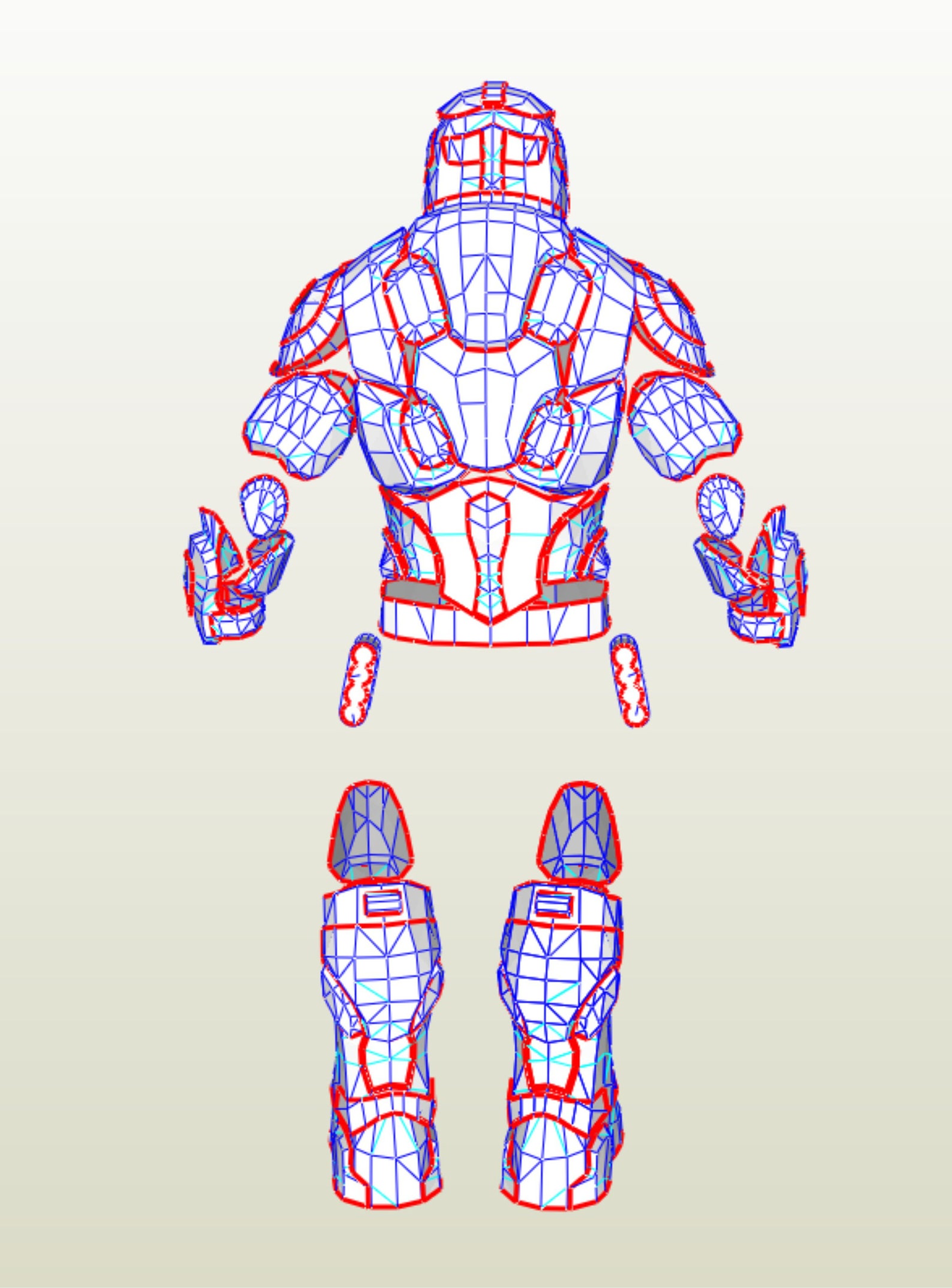 Onyxguard body armor EVA Foam pepakura templates | Etsy