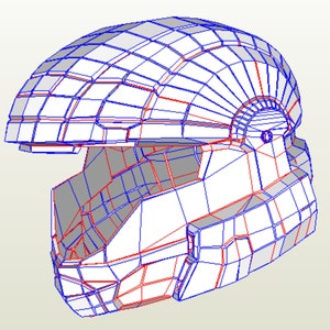 EVA Foam and paper  ODST cosplay helmet replica templates to buil your own model