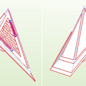 PyramidHead helmet V1 and V2 pepakura eva foam templates