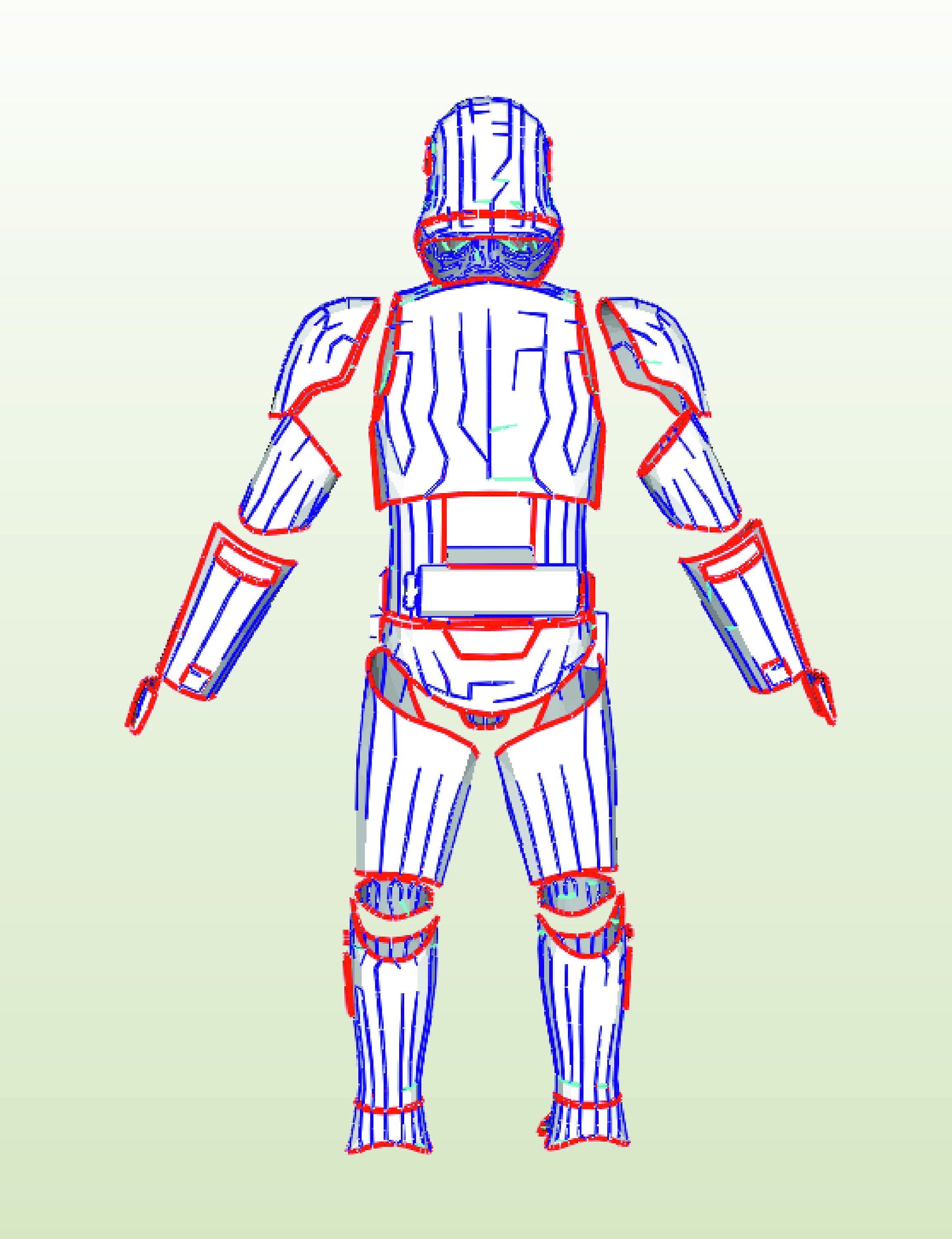 Stormtrooper Full Body Armor EVA Foam Templates Etsy