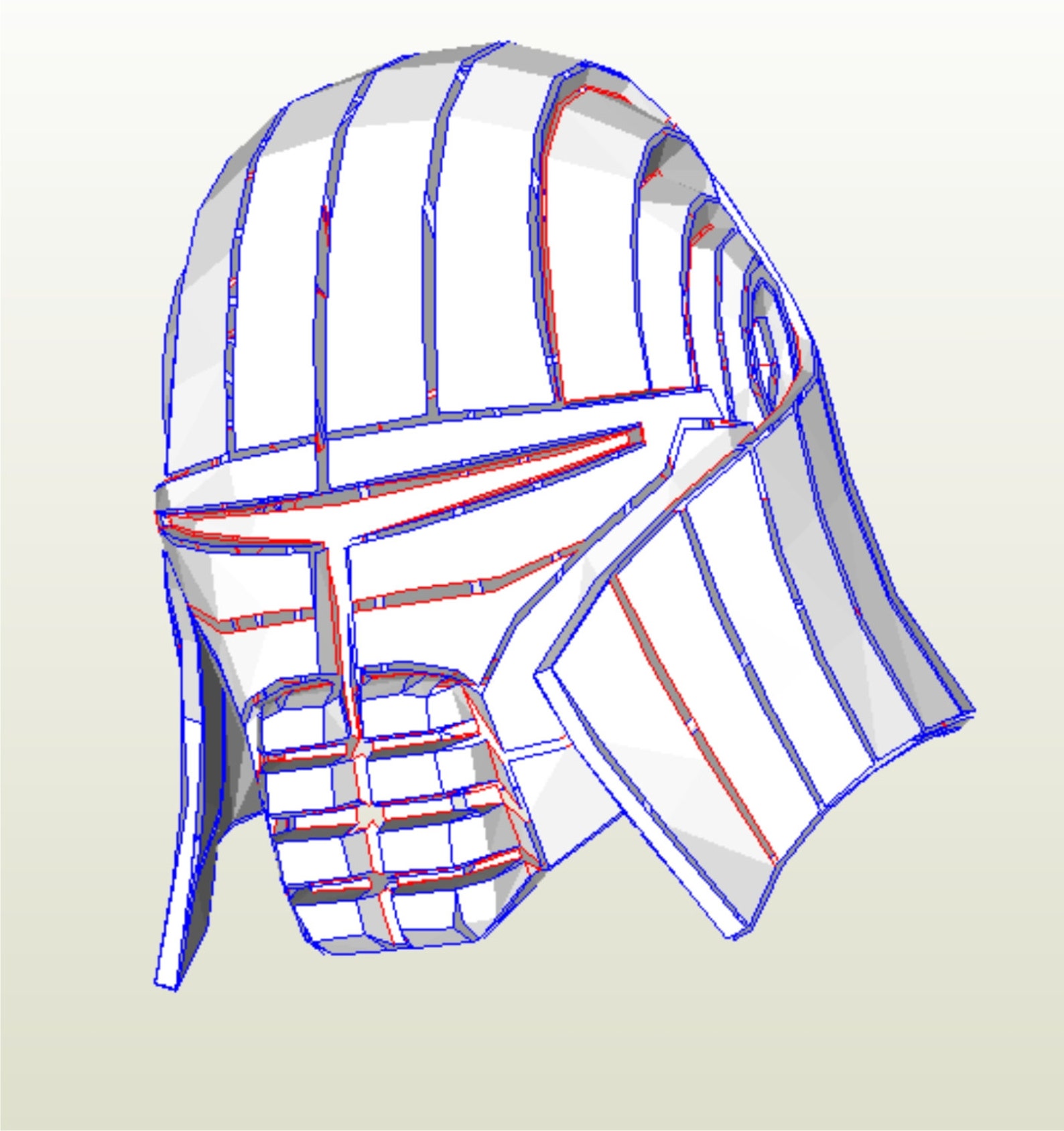Sith Stalker Helmet Pattern for Pepakura to Nbuild Your Own - Etsy