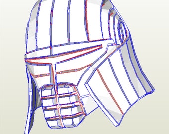 Sith-stalkerhelmpatroon voor pepakura om je eigen DIY te bouwen