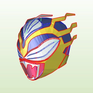 Psycho Ranger helmet EVA foam templates