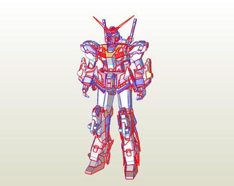 Plantillas digitales de gundam unicornio