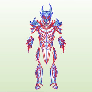 EVA Foam Daedric armor suit patterns PDO, PDF  to build your own