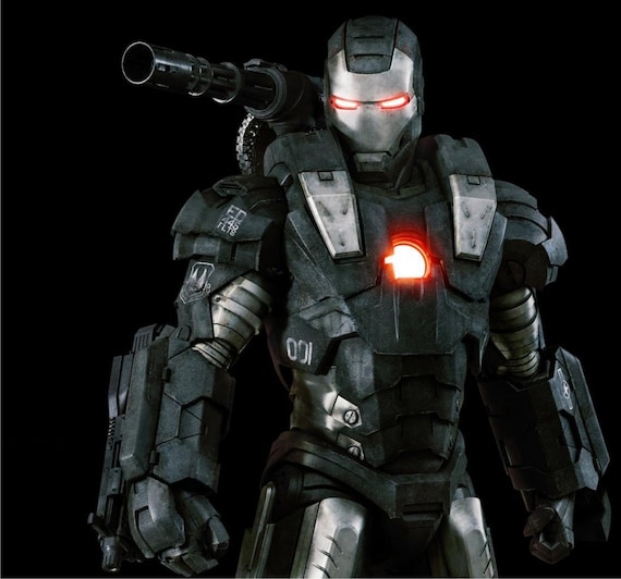 Iron Man Warmachine Wearable Cosplay Armor Suit Pepakura Paper Kit Templates For Eva Foam Build