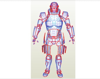 N7 Female armor suit EVA Foam templates