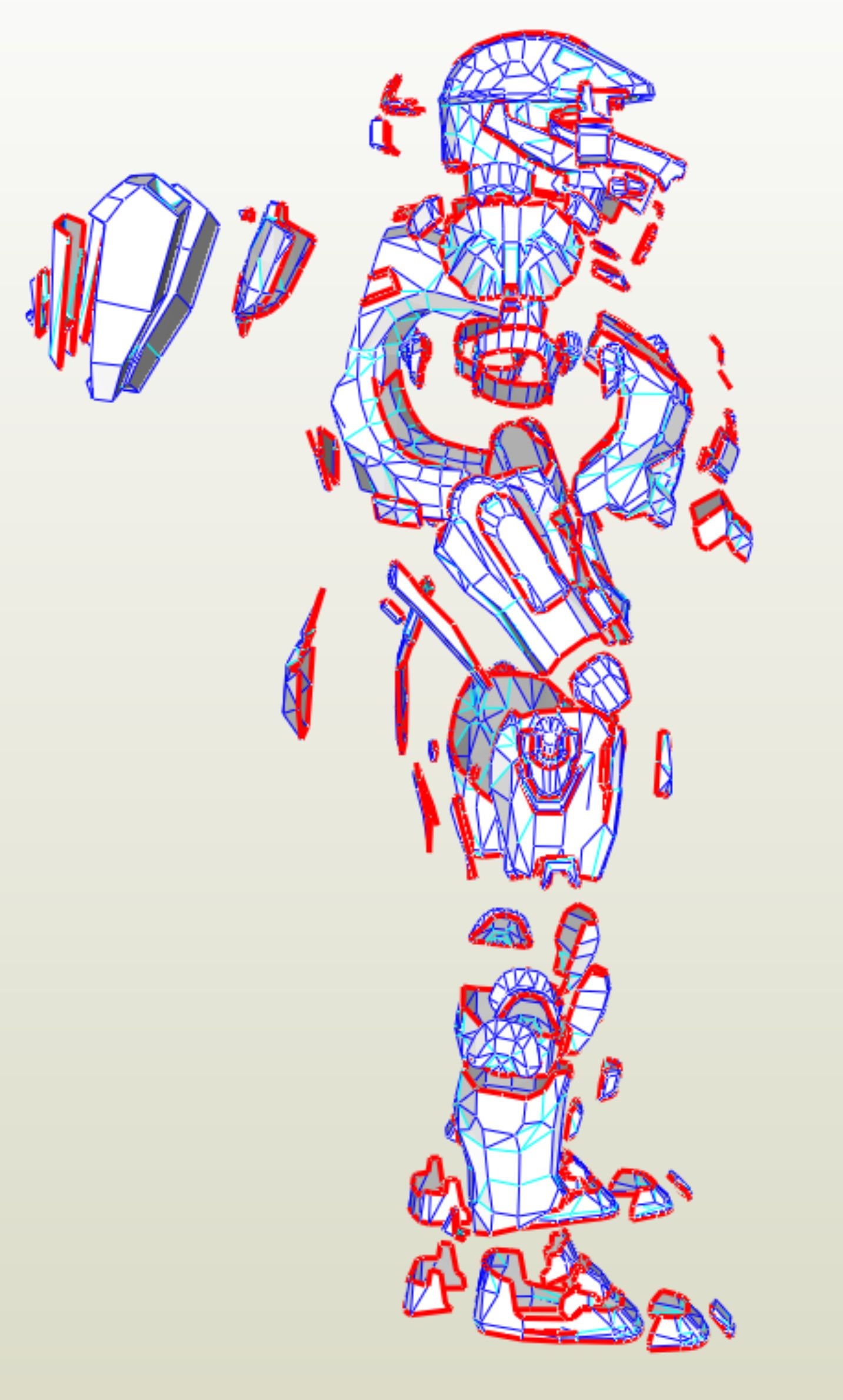 Masterchief Armor Suit EVA Foam PDF, PDO Pepakura Templates to Build ...