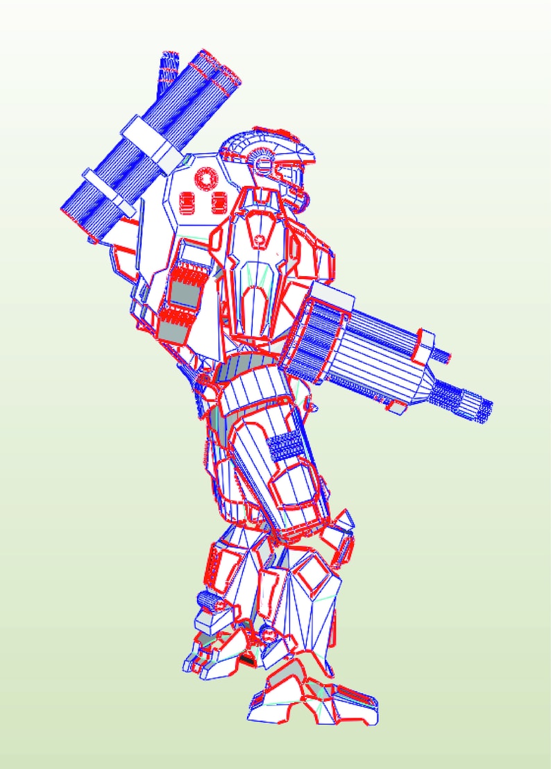 Masterchief Prototype Armor Suit EVA Foam PDF, PDO Pepakura Templates ...