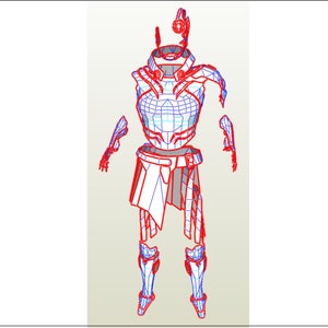 Sombra Cyberspace body armor eva foam blueprints