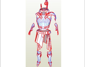 Sombra Cyberspace body armor eva foam templates