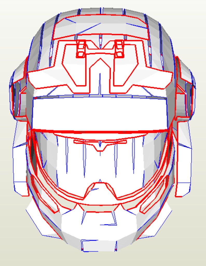 EVA Foam templates for Halo grenadier helmet Etsy