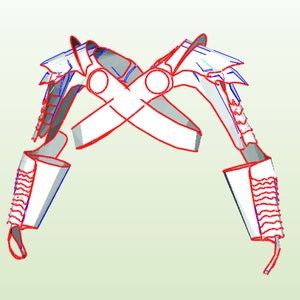 Kratos armor EVA foam templates