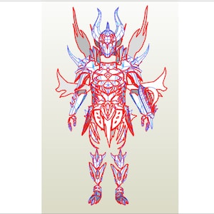 Monster Hunter Xeno Jiiva body armor EVA Foam patterns