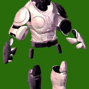 Onyx guard armor suit rreplica 3-D patterns for pepakura to build your own