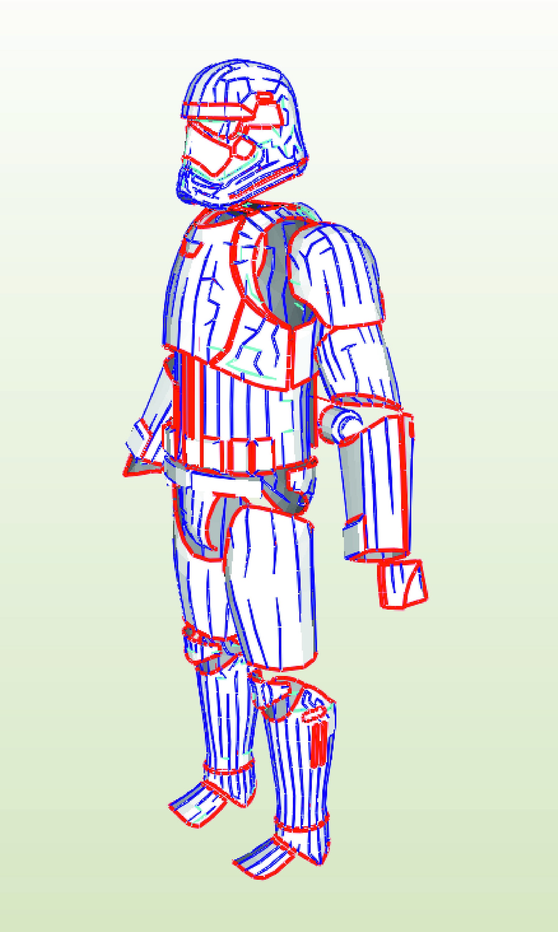 Stormtrooper Full Body Armor EVA Foam Templates Etsy