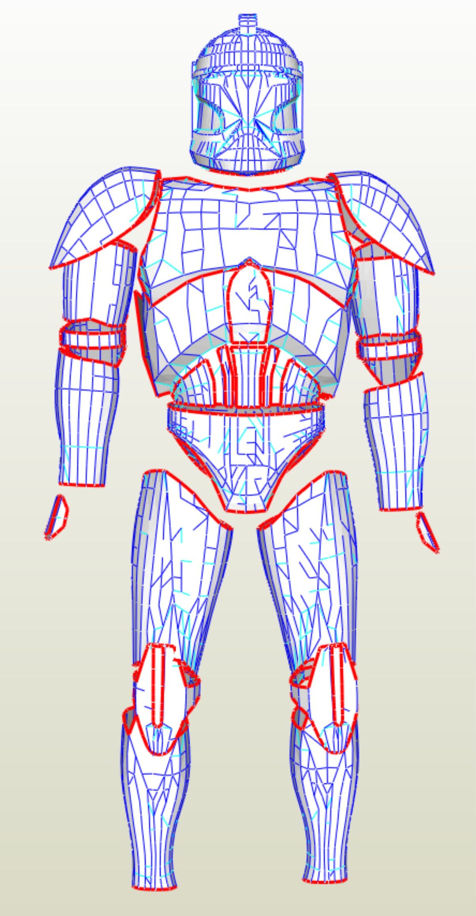 Star wars Clone trooper body armor pepakura EVA foam templates Etsy Star wars Clone trooper body armor pepakura EVA foam templates Etsy