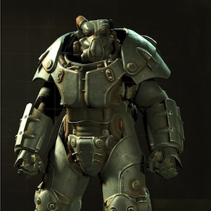 Enclave X-01 Armor Suit Replica Blueprints: Pepakura Papercraft Model (Digital Download)
