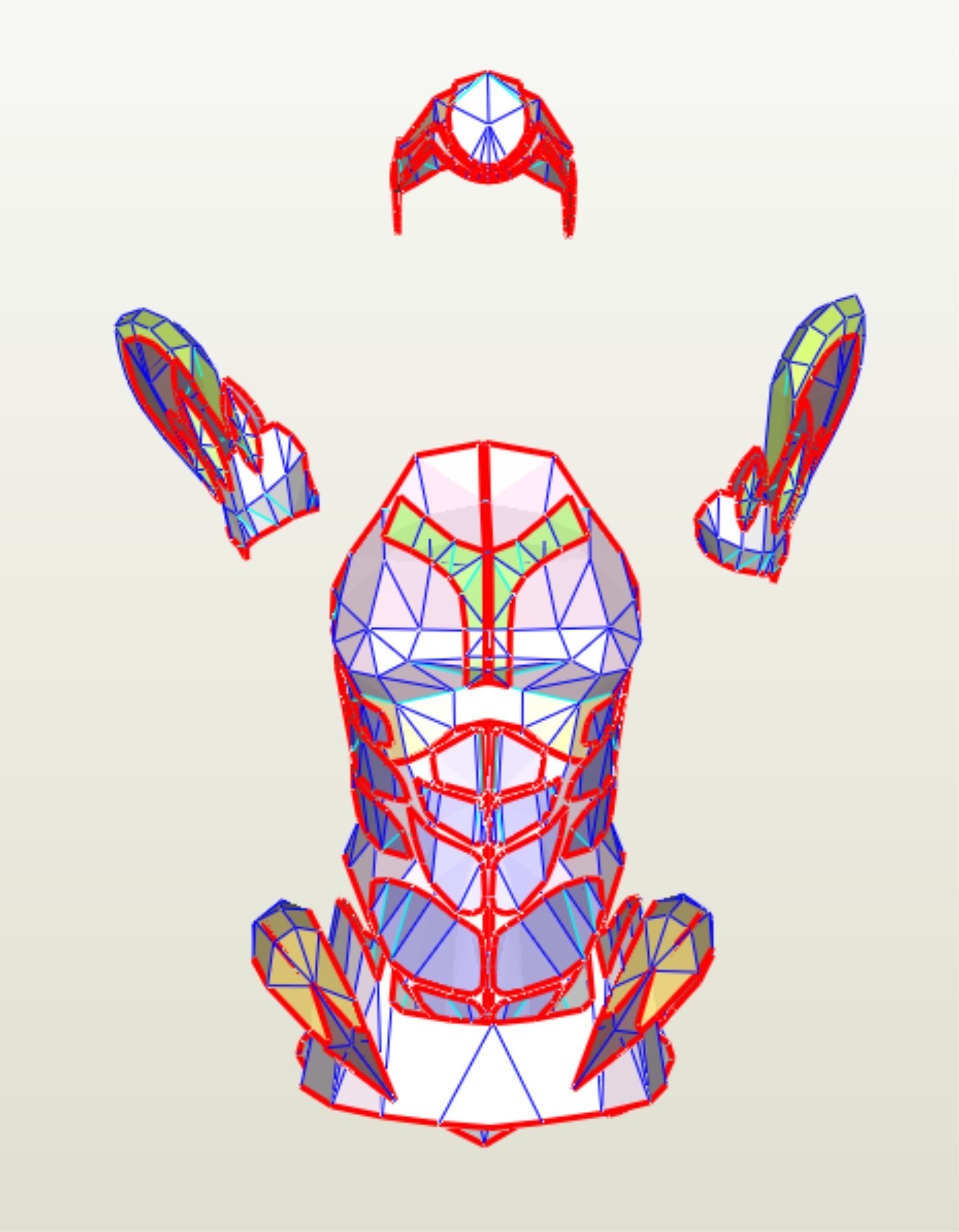 KOS-MOS Xenosaga Episode I Pepakura EVA Foam Templates 