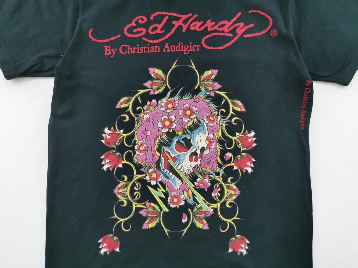 Ed Hardy Shirt Vintage Ed Hardy By Christian Audigier Shirt | Etsy