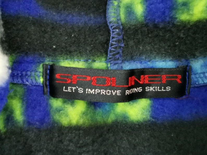 Spoliner Jacket Vintage Spoliner Over Print Fleece Jacket Size ML