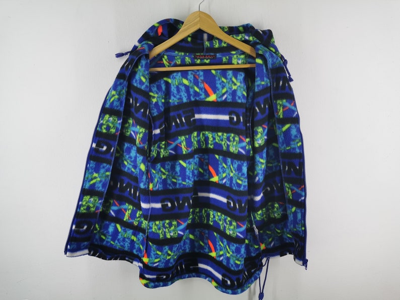 Spoliner Jacket Vintage Spoliner Over Print Fleece Jacket Size ML