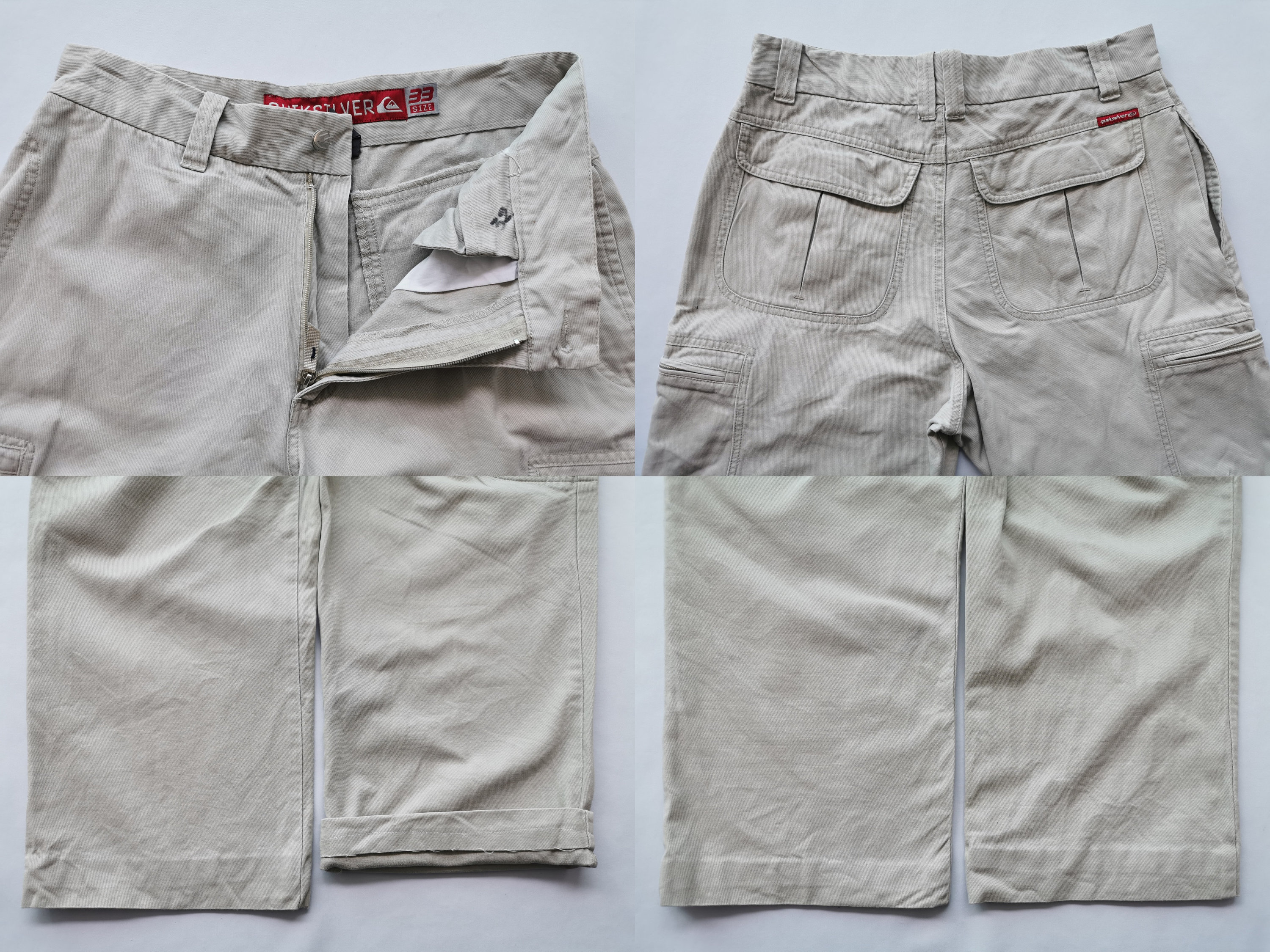 Quiksilver Pants Vintage 90s Size 33 Quiksilver Cargo Pants | Etsy